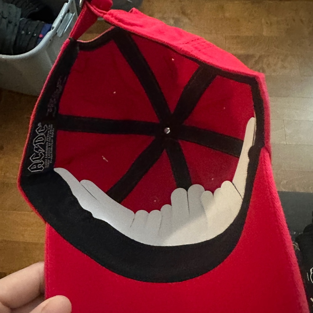 AC/DC Red Baseball Cap - Picture 5 of 5